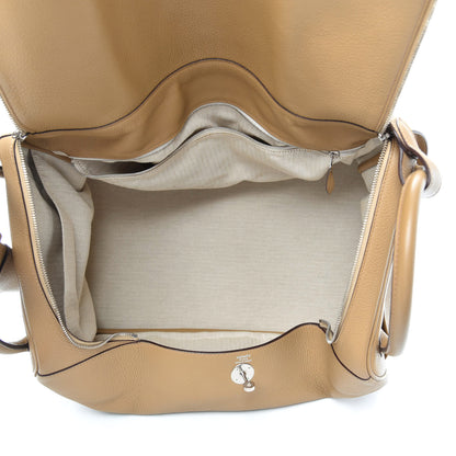 Hermes Taurillon Clemence Lindy 45 Tabac Camel 5 of 10