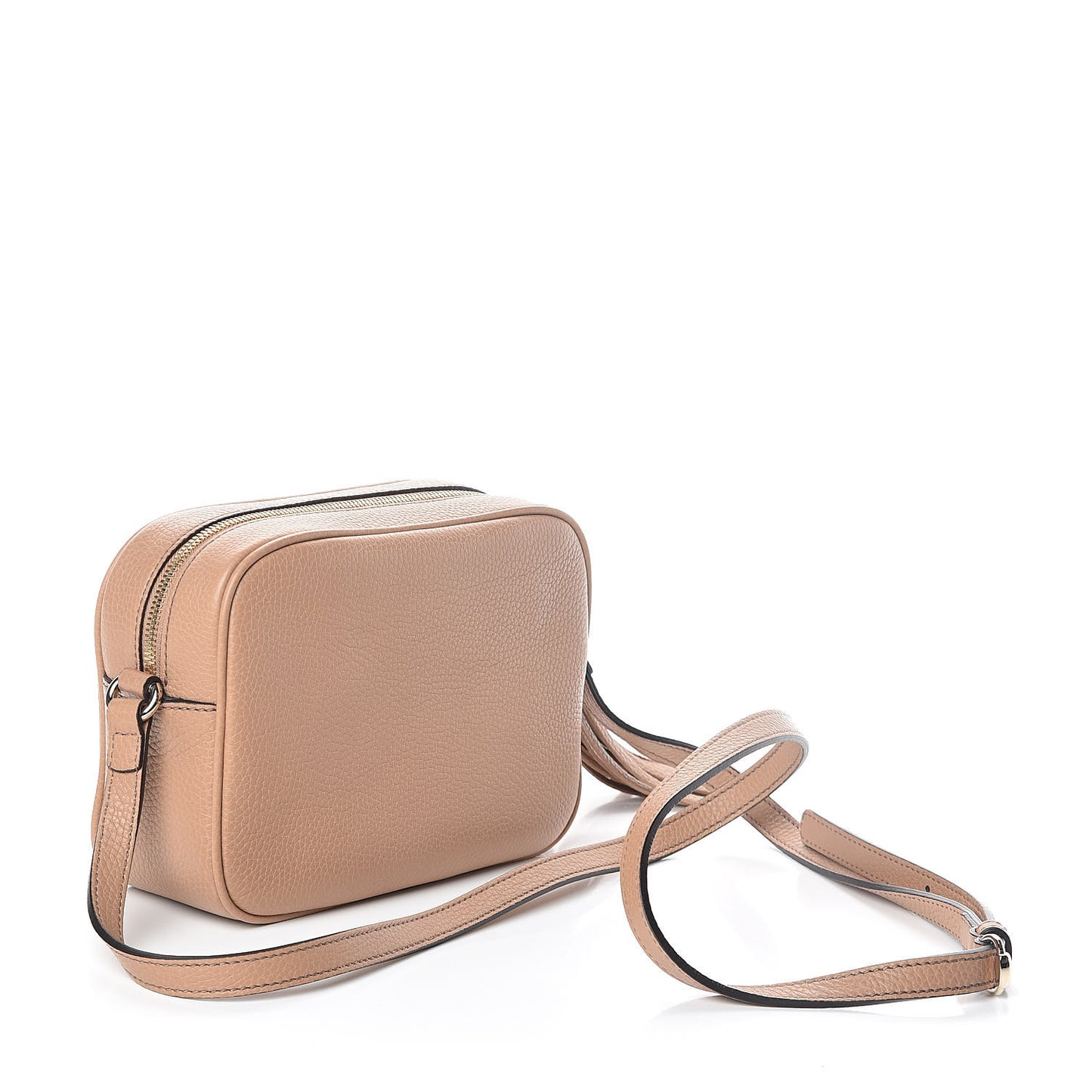 Pebbled Calfskin Small Soho Disco Bag Camelia