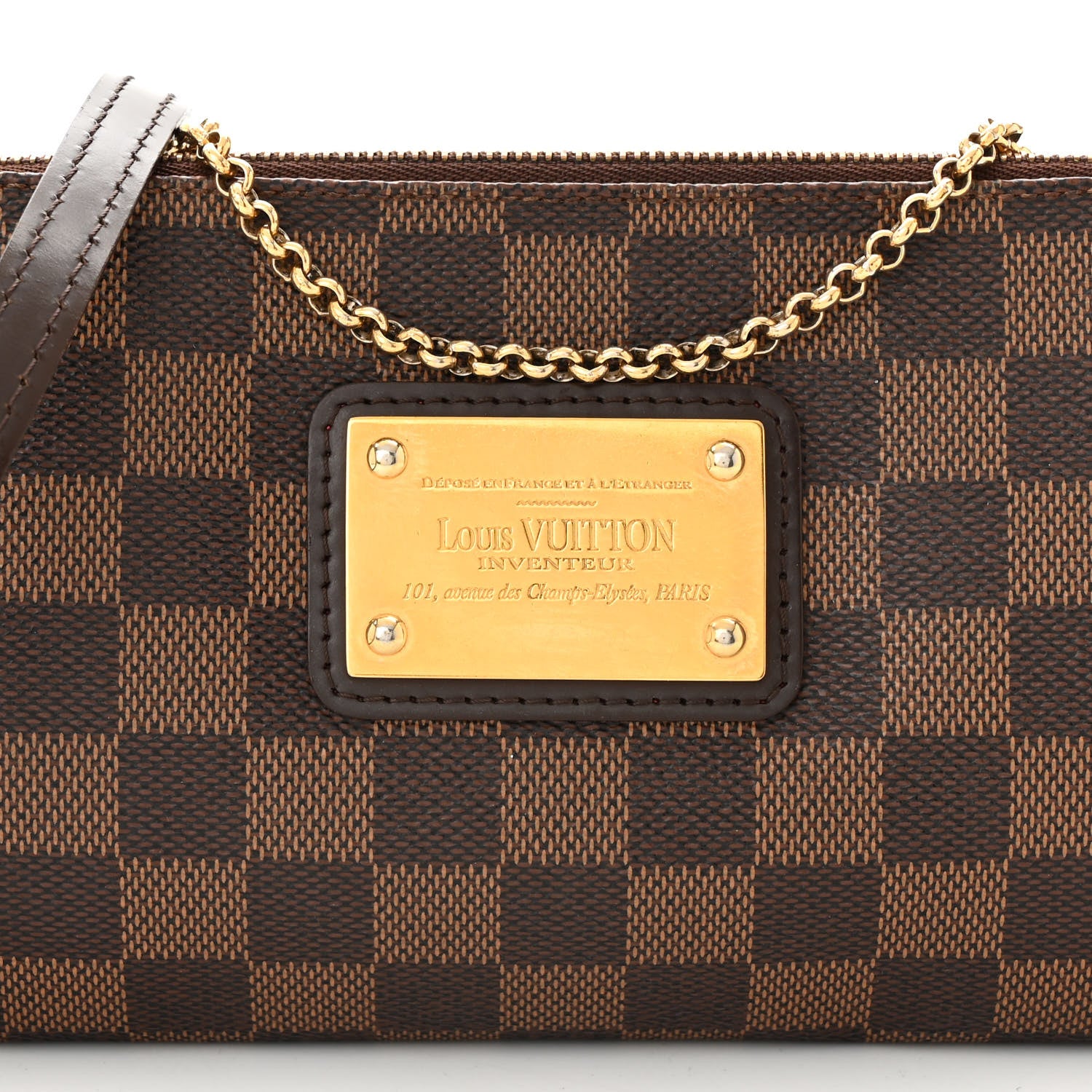 Louis Vuitton Damier Ebene Eva Clutch 8 of 12