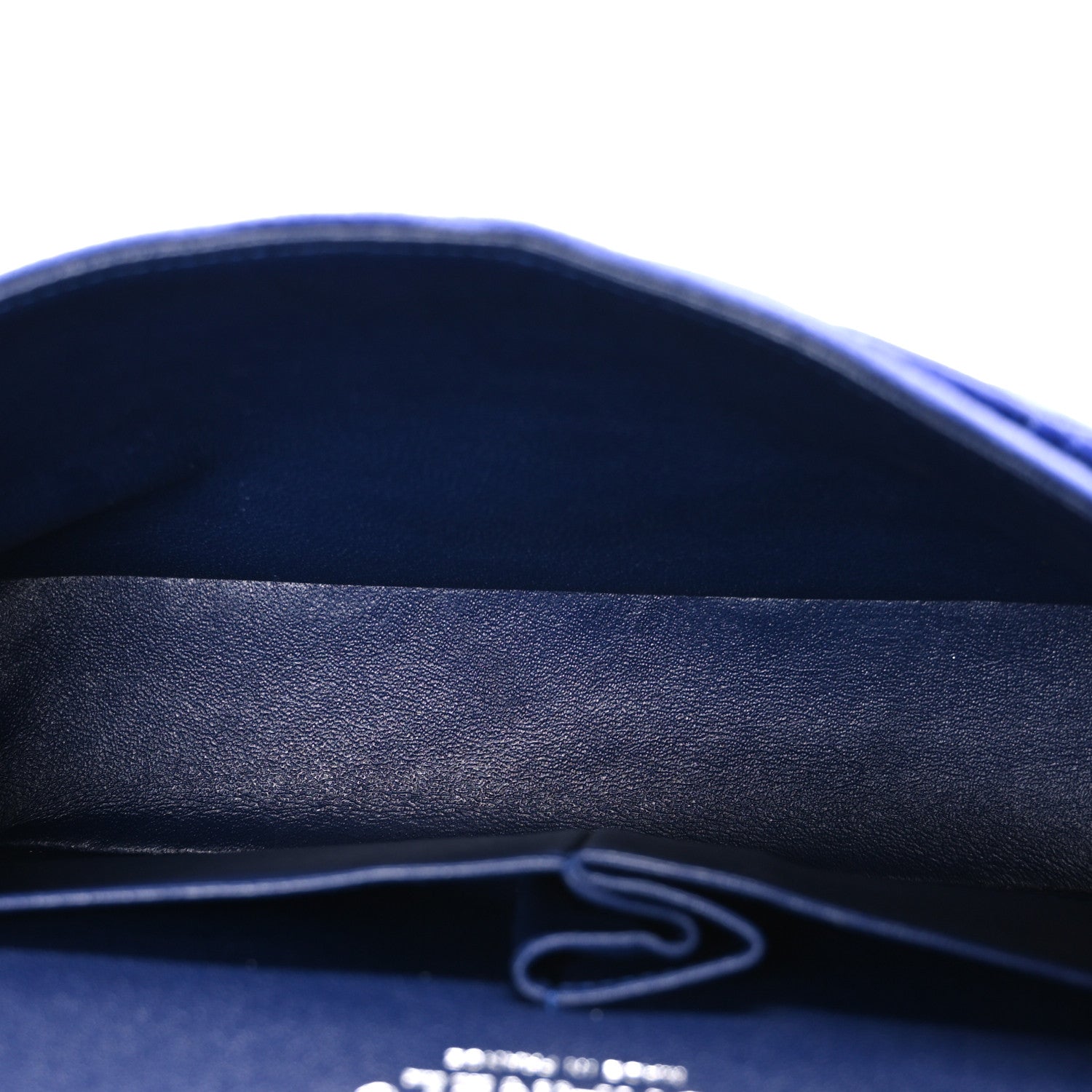Chanel Velvet Quilted Medium Double Flap Navy Blue 5 of 11