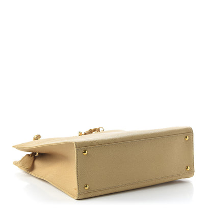 Chanel Caviar Shoulder Bag Beige 4 of 11