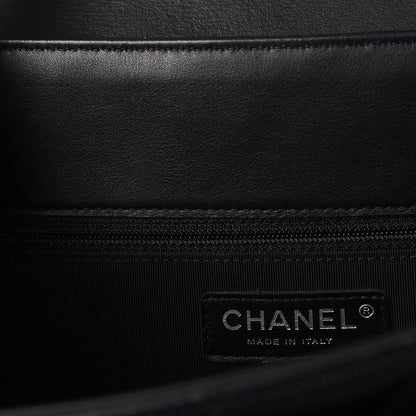 Chanel Calfskin Quilted Large Flap Shopping Tote Black 9 of 13