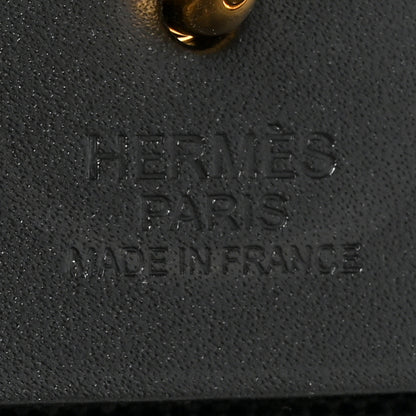 Hermes Military Toile Vache Hunter Herbag Zip PM 31 Black 8 of 12