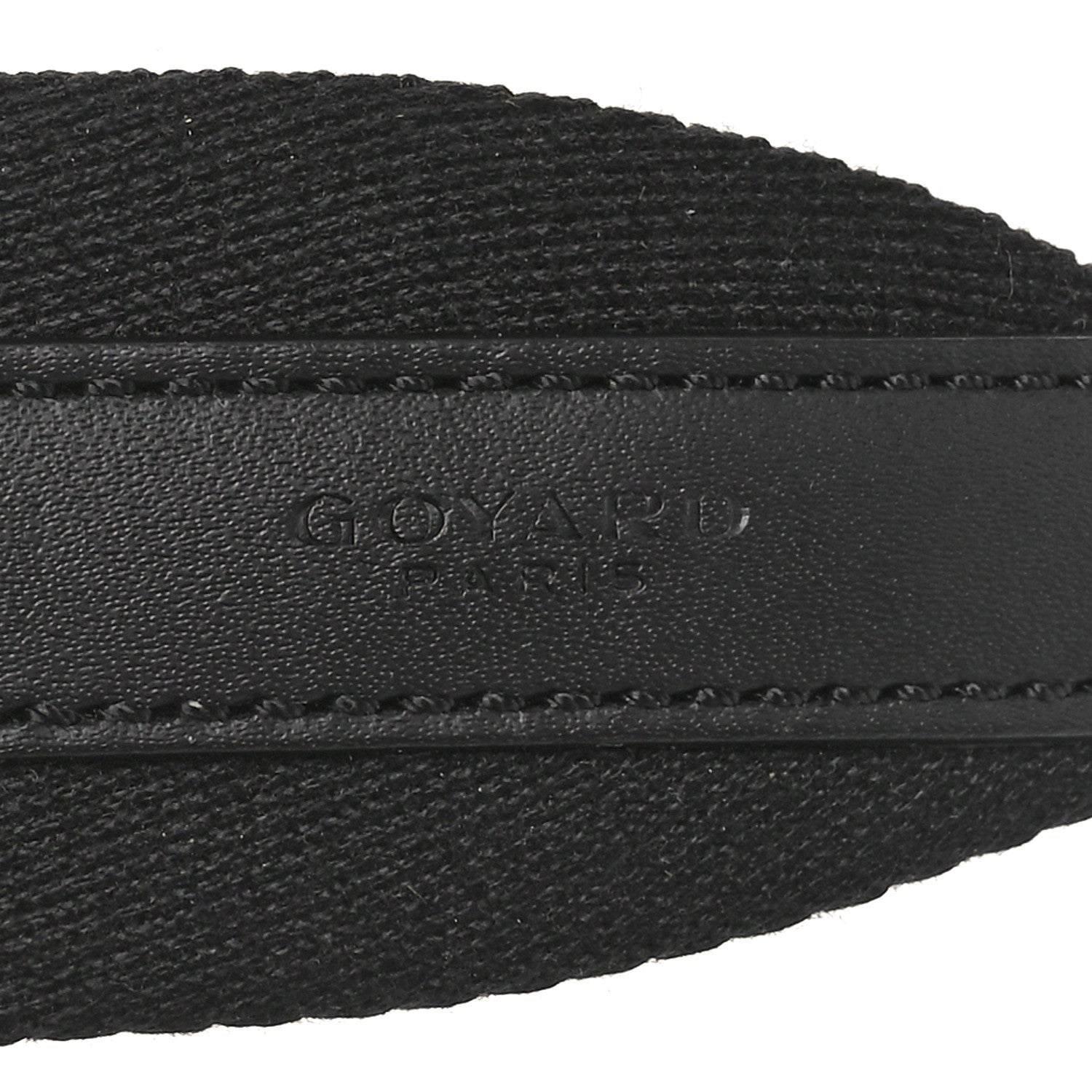 Goyard Canvas Calfskin Adjustable Shoulder Strap Black 3 of 5