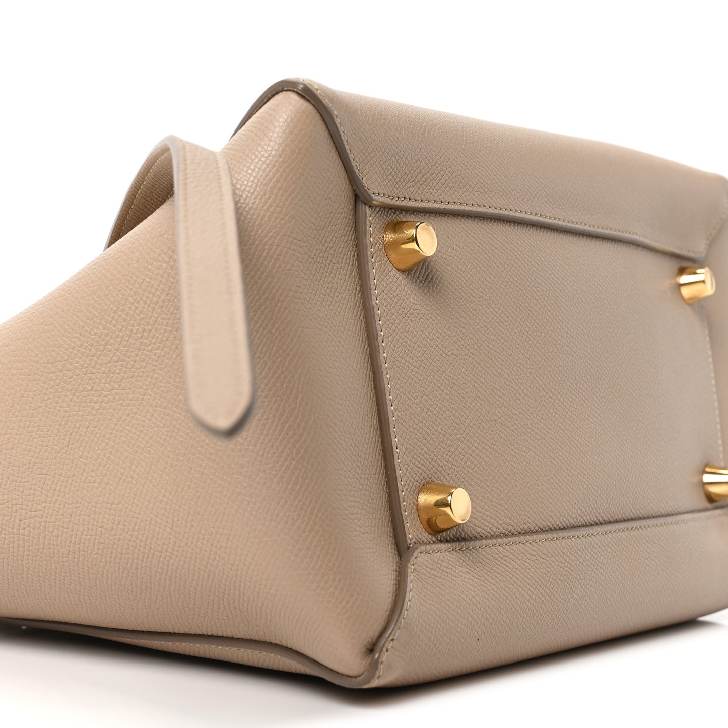 Grained Calfskin Mini Belt Bag Light Taupe