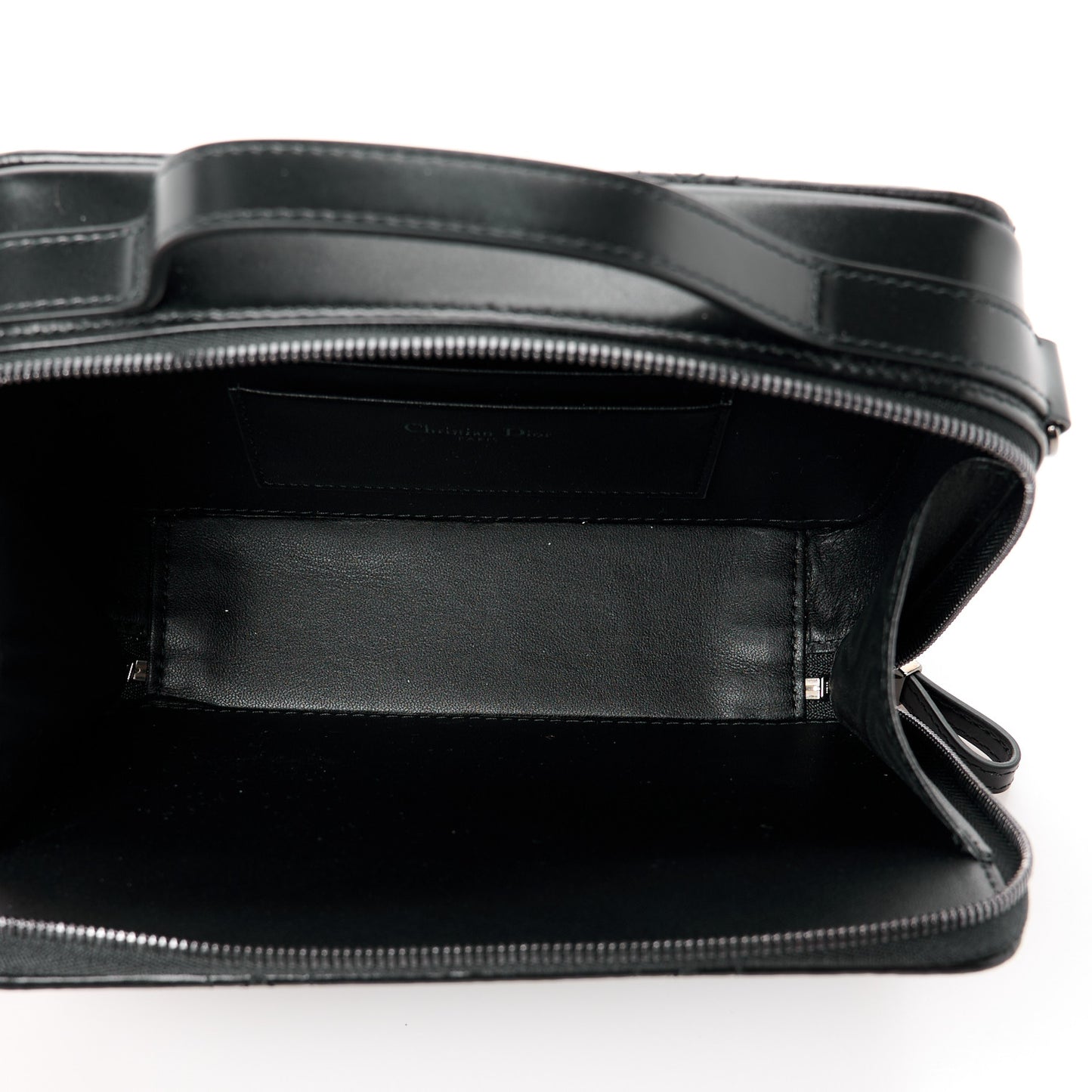 Calfskin Macrocannage Caro Box Bag Black
