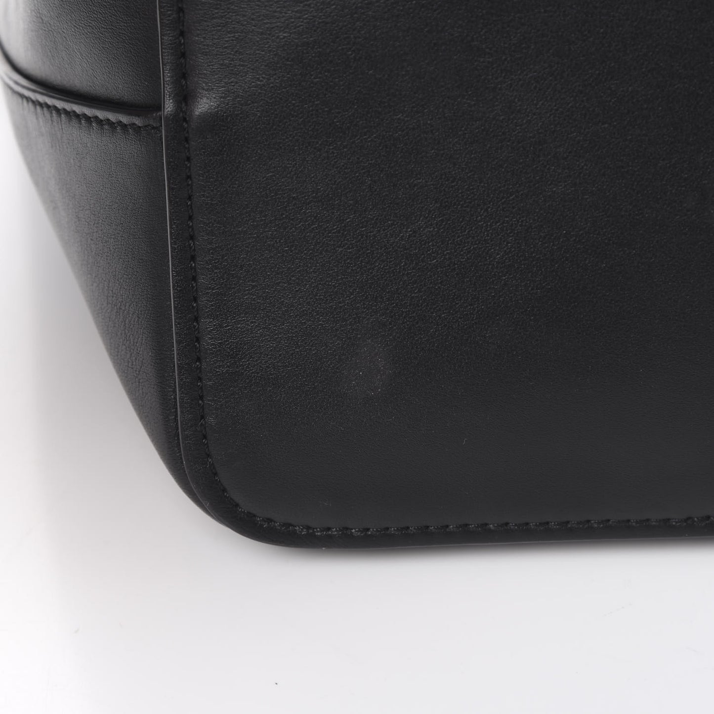 Calfskin Kite Bucket Bag Black