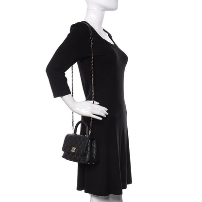 Chanel Caviar Quilted Extra Mini Coco Handle Flap Black 2 of 11