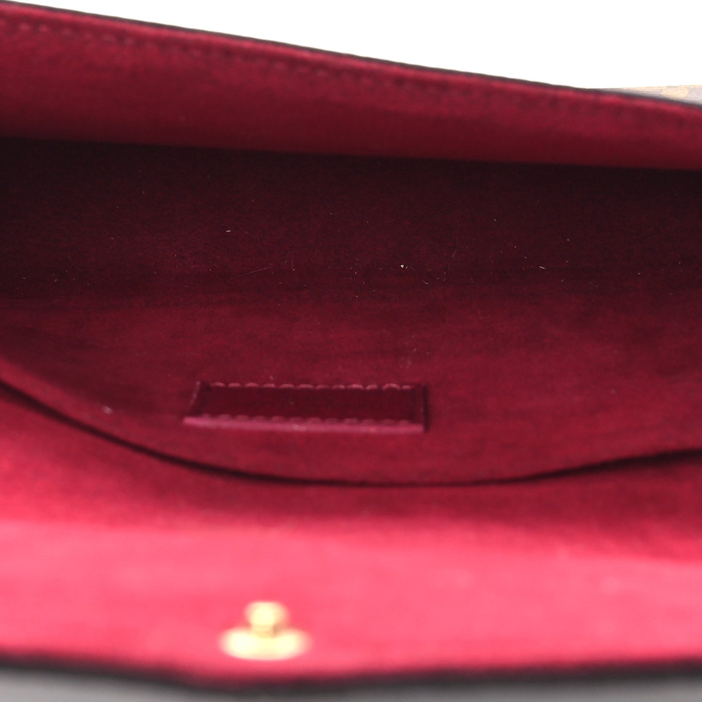 Monogram Pochette Felicie Chain Wallet Fuchsia