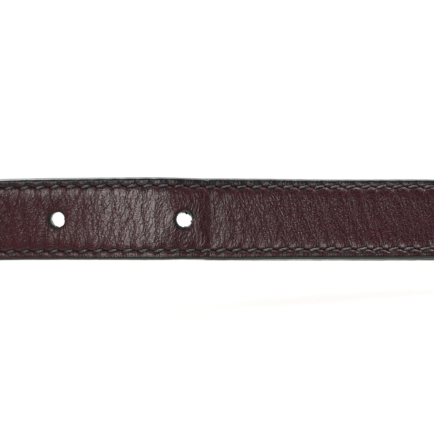 Oblique Saddle Pouch With Strap Burgundy