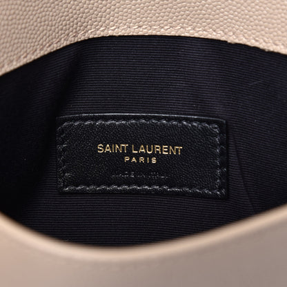 Saint Laurent Grain De Poudre Uptown Pouch Sea Salt 6 of 7
