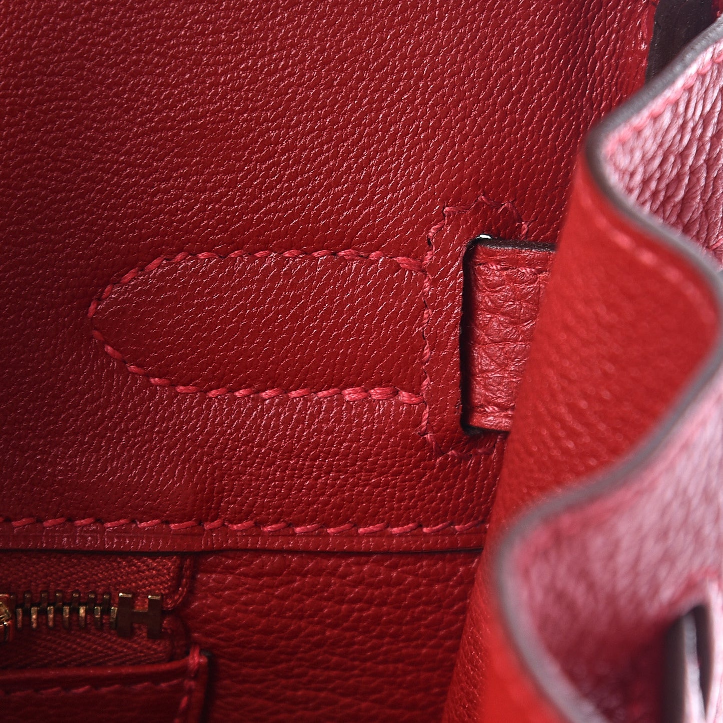 Togo Birkin 30 Rouge Casaque