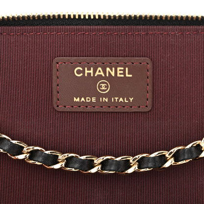 Chanel Lambskin Quilted Small Vanity Case With Chain Black 6 of 14