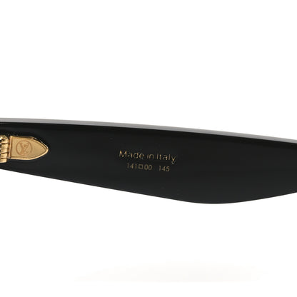 Louis Vuitton Acetate Nylon LV Script Square Sunglasses Z2970W  Black 7 of 8