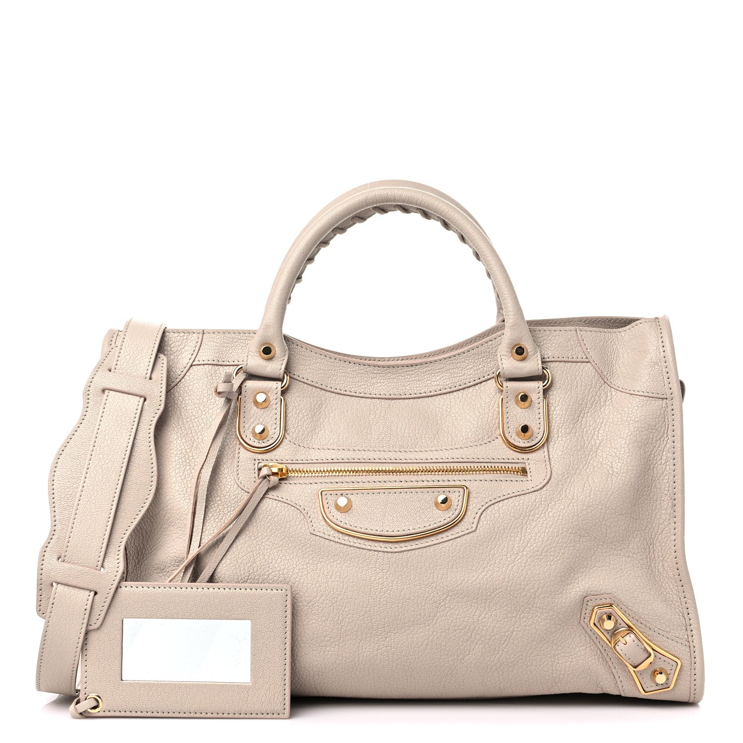 Balenciaga Chevre Gold Hardware Metallic Edge City Beige Tapioca 1 of 9