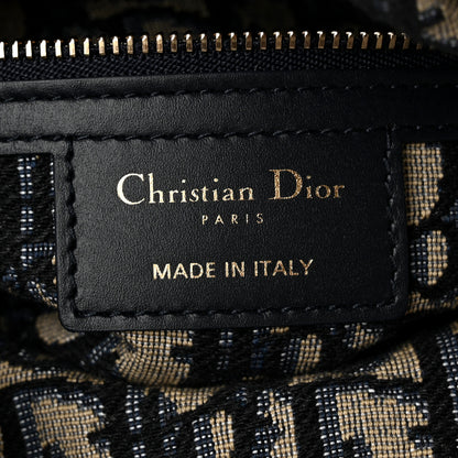 Christian Dior Wicker Oblique Medium Lady Dior Bag Blue 6 of 10