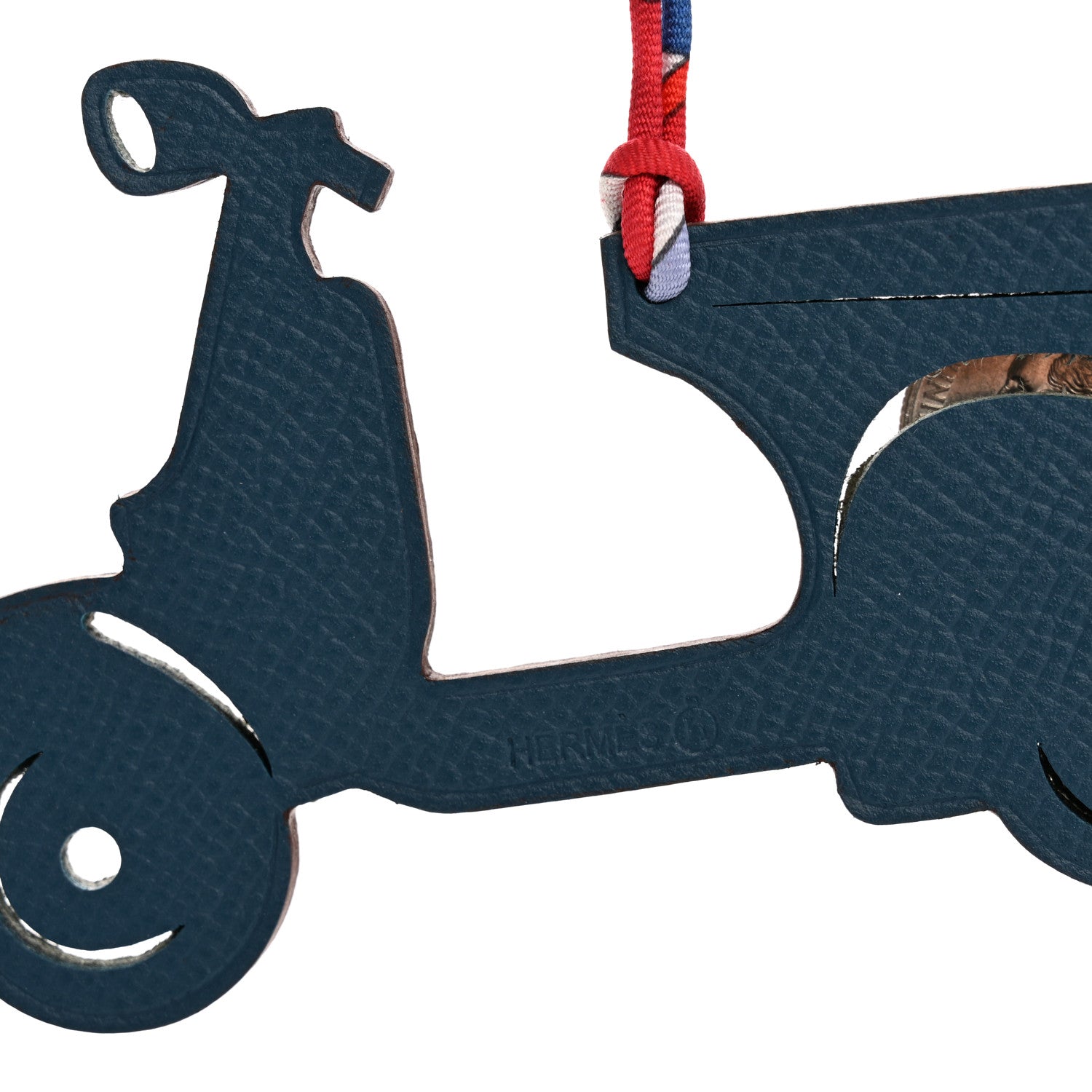 Hermes Togo Epsom Petit H Scooter Bag Charm Vert De Gris Colvert 3 of 5