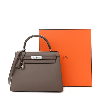 Hermes Epsom Kelly Sellier 28 Etain 14 of 14