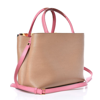 Fendi Vitello Elite Monster Petite 2Jours Tote Cuoio Lollypop Multicolor 3 of 19