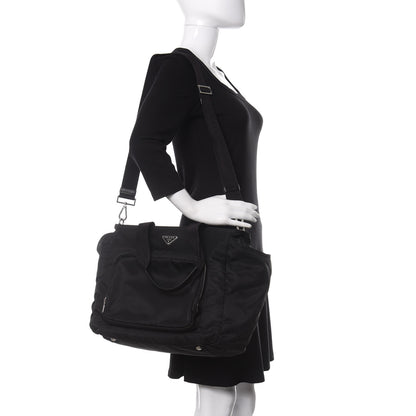 Prada Tessuto Nylon Vela Diaper Bag Black 2 of 8