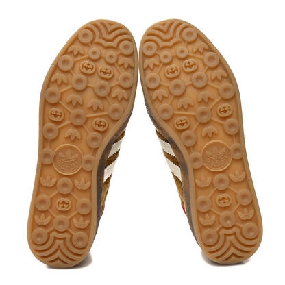 Gucci X ADIDAS Vintage GG Monogram Mens Gazelle Sneakers 9.5 Mid Natural Nut Off White 5 of 8