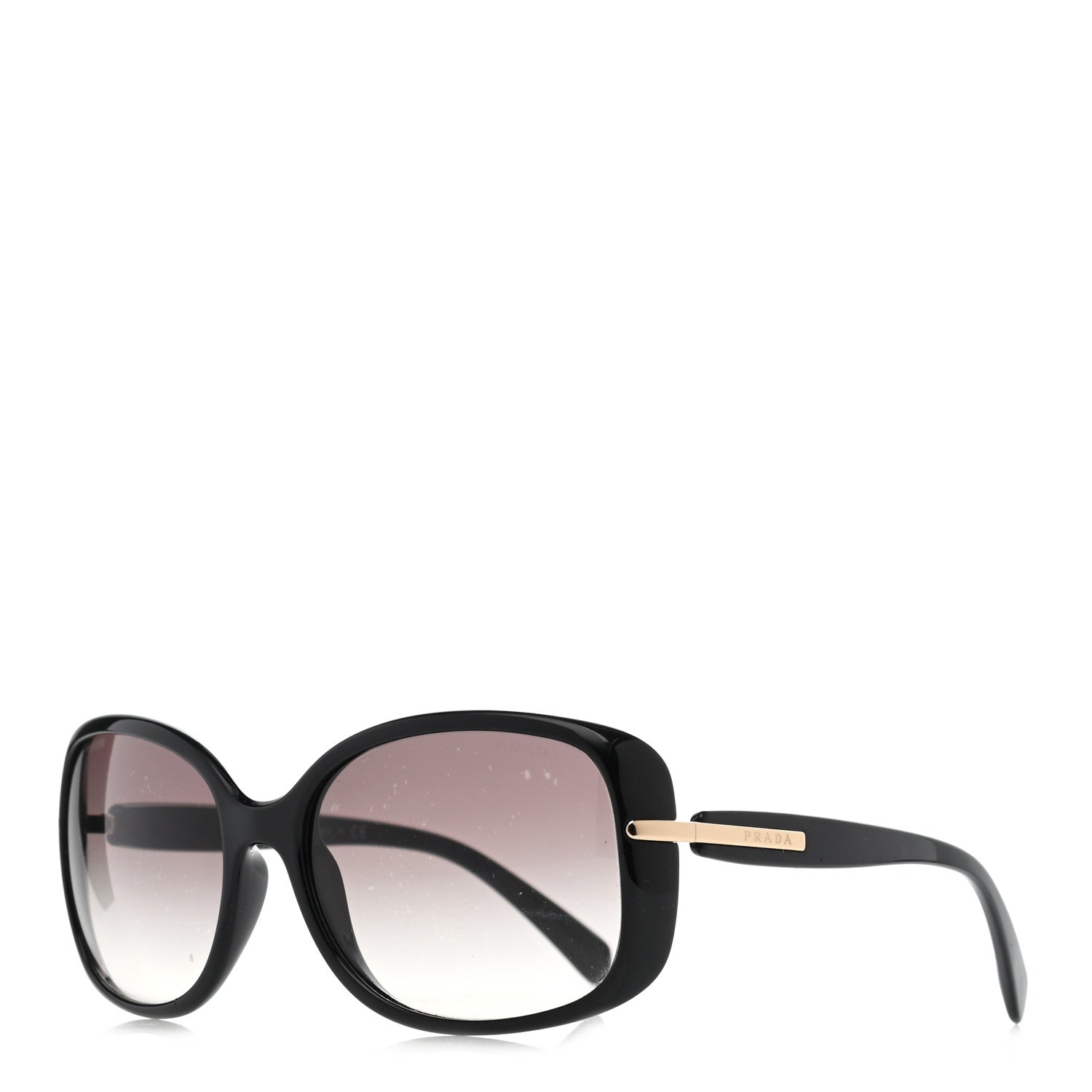 Prada Acetate Square Sunglasses SPR 08O Black 1 of 8