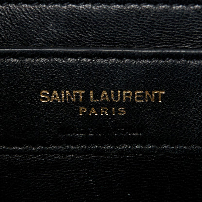 Saint Laurent Grain De Poudre Small Monogram Kate Satchel Black 6 of 10