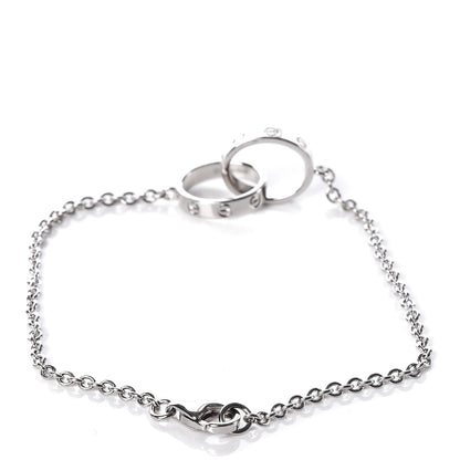 Cartier 18K White Gold Interlocking LOVE Bracelet 3 of 8