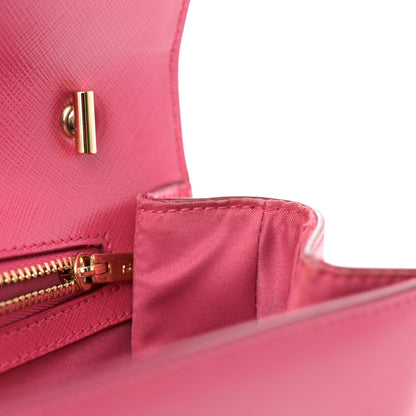 Salvatore Ferragamo Hammered Calfskin Vara Bow Chain Crossbody Pink 11 of 15
