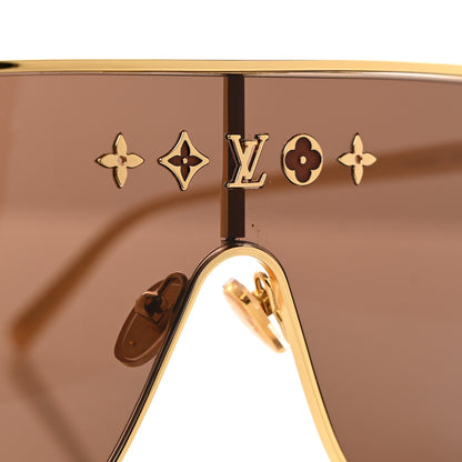 Louis Vuitton Metal LV Golden Mask Sunglasses Z1717U Gold 7 of 8