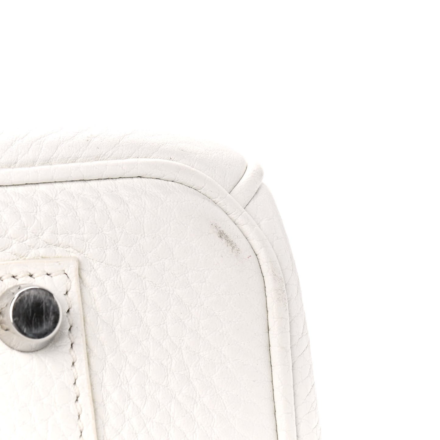 Taurillon Clemence Lizard Club Birkin 35 Blanc Gris Perle Sanguine