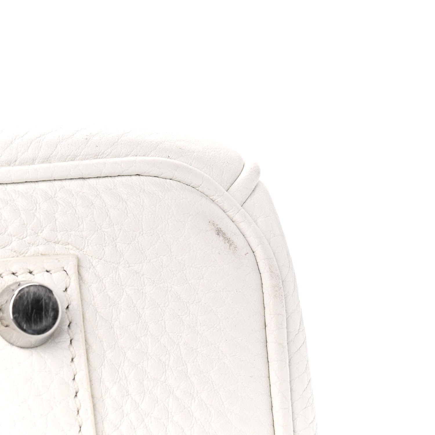 Hermes Taurillon Clemence Lizard Club Birkin 35 Blanc Gris Perle Sanguine 10 of 13