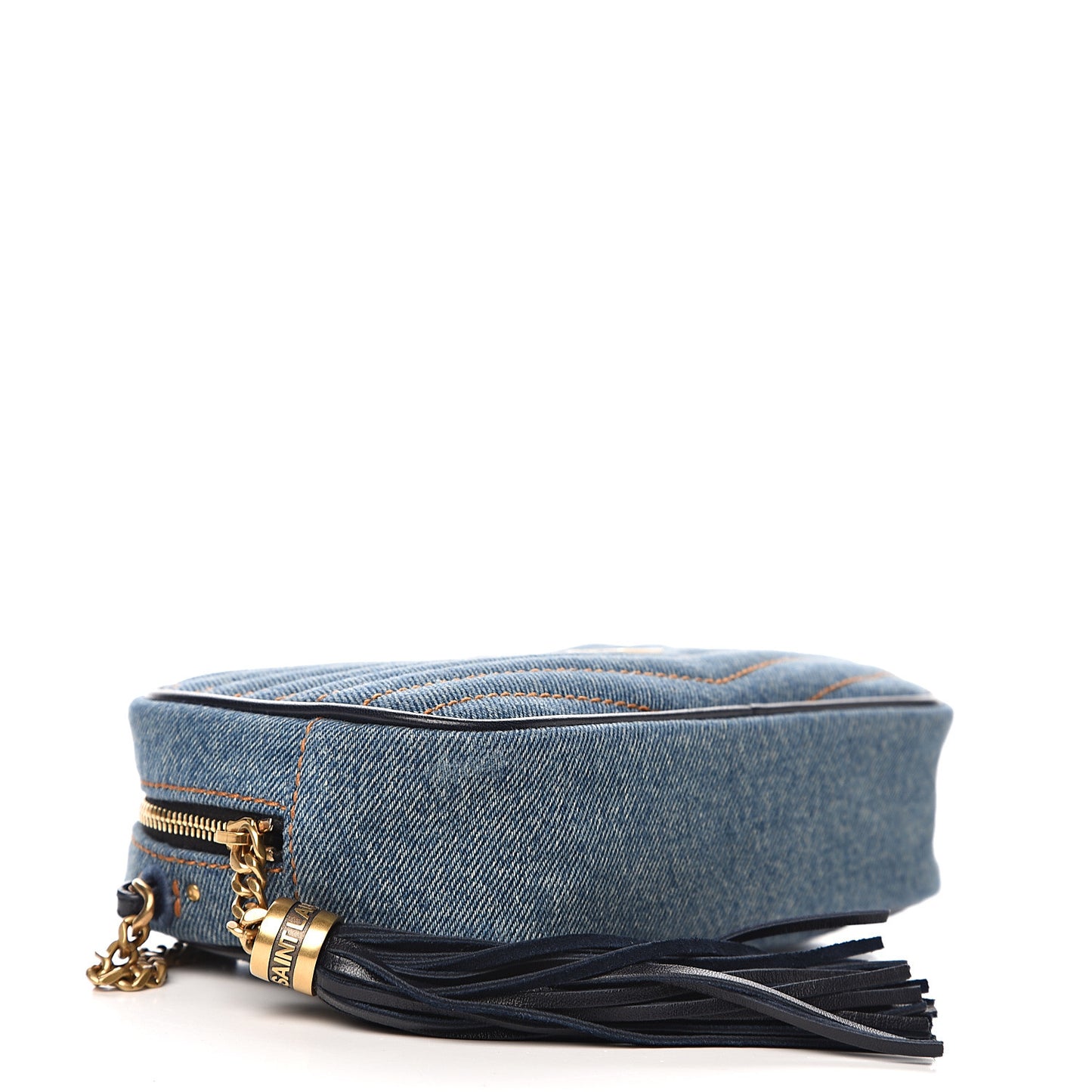 Denim Matelasse Monogram Mini Lou Camera Bag California Blue