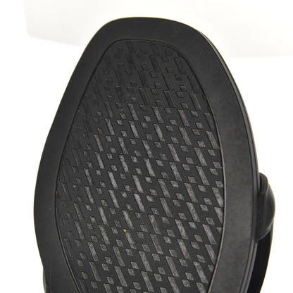 Hermes Rubber Aloha Sandals 39 Black 10 of 15