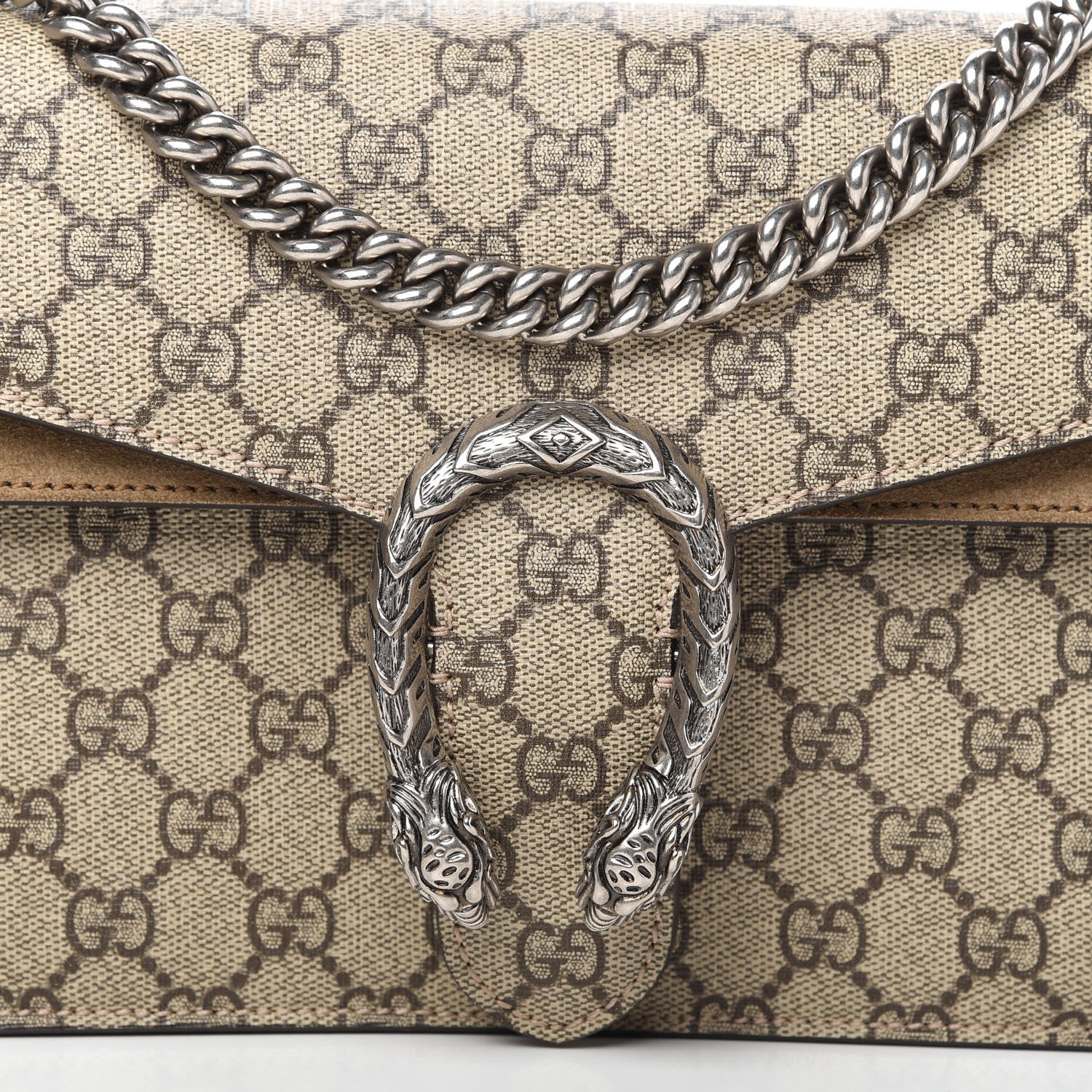 Gucci GG Supreme Monogram Small Dionysus Shoulder Bag Taupe 10 of 10