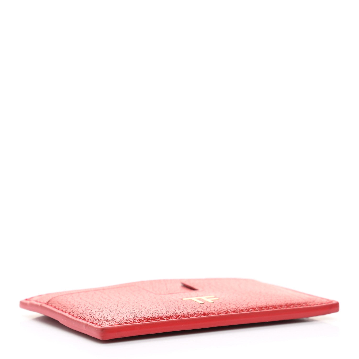 Tom Ford Grained Calfskin Card Holder Red 4 of 6