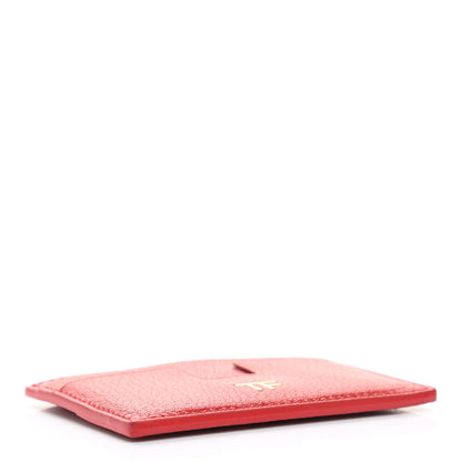 Tom Ford Grained Calfskin Card Holder Red 4 of 6
