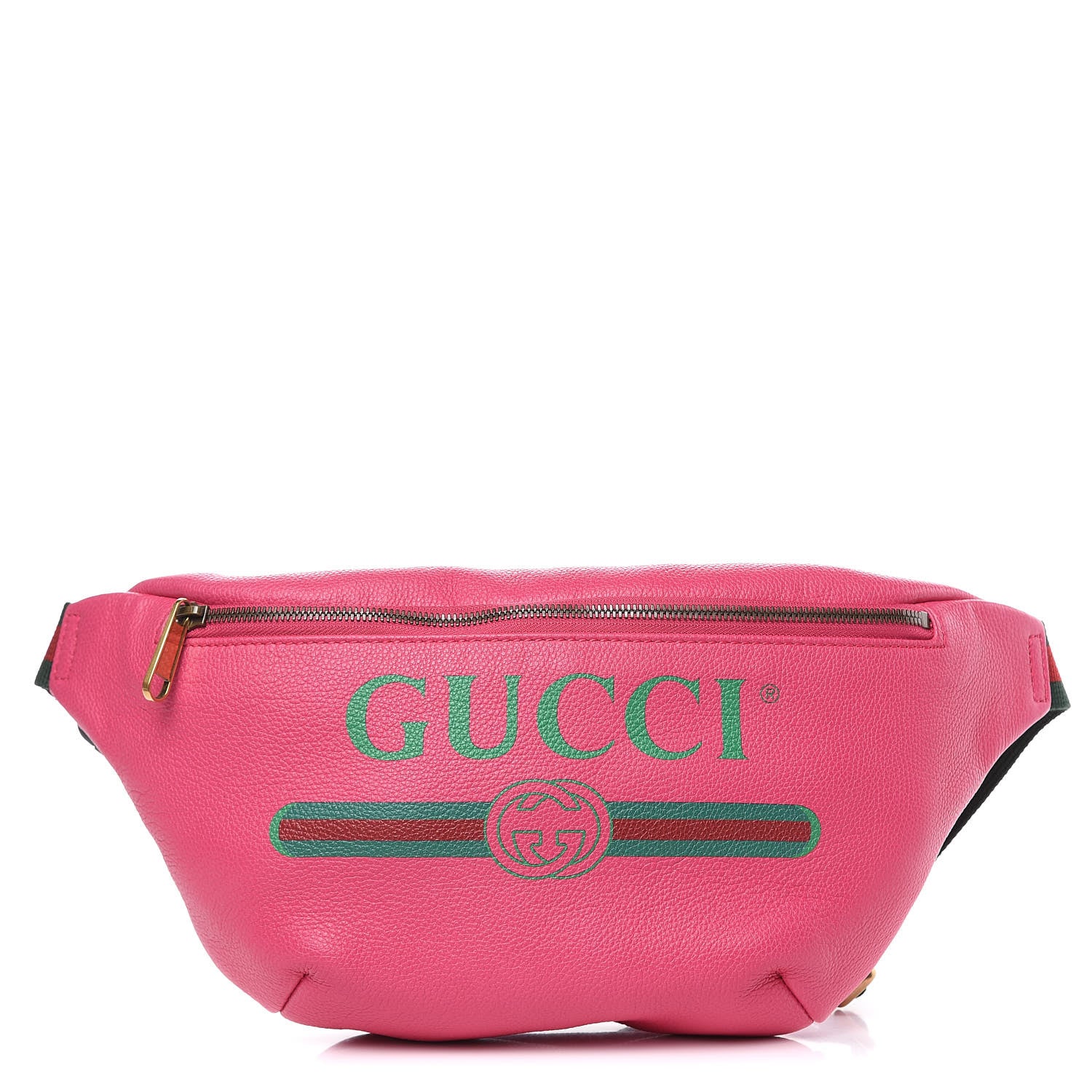 Gucci Grained Calfskin Logo Belt Bag Pink 1 of 10