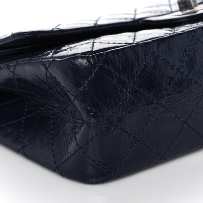 Chanel Distressed Patent Quilted 2.55 Reissue 225 Flap Navy 5 of 16