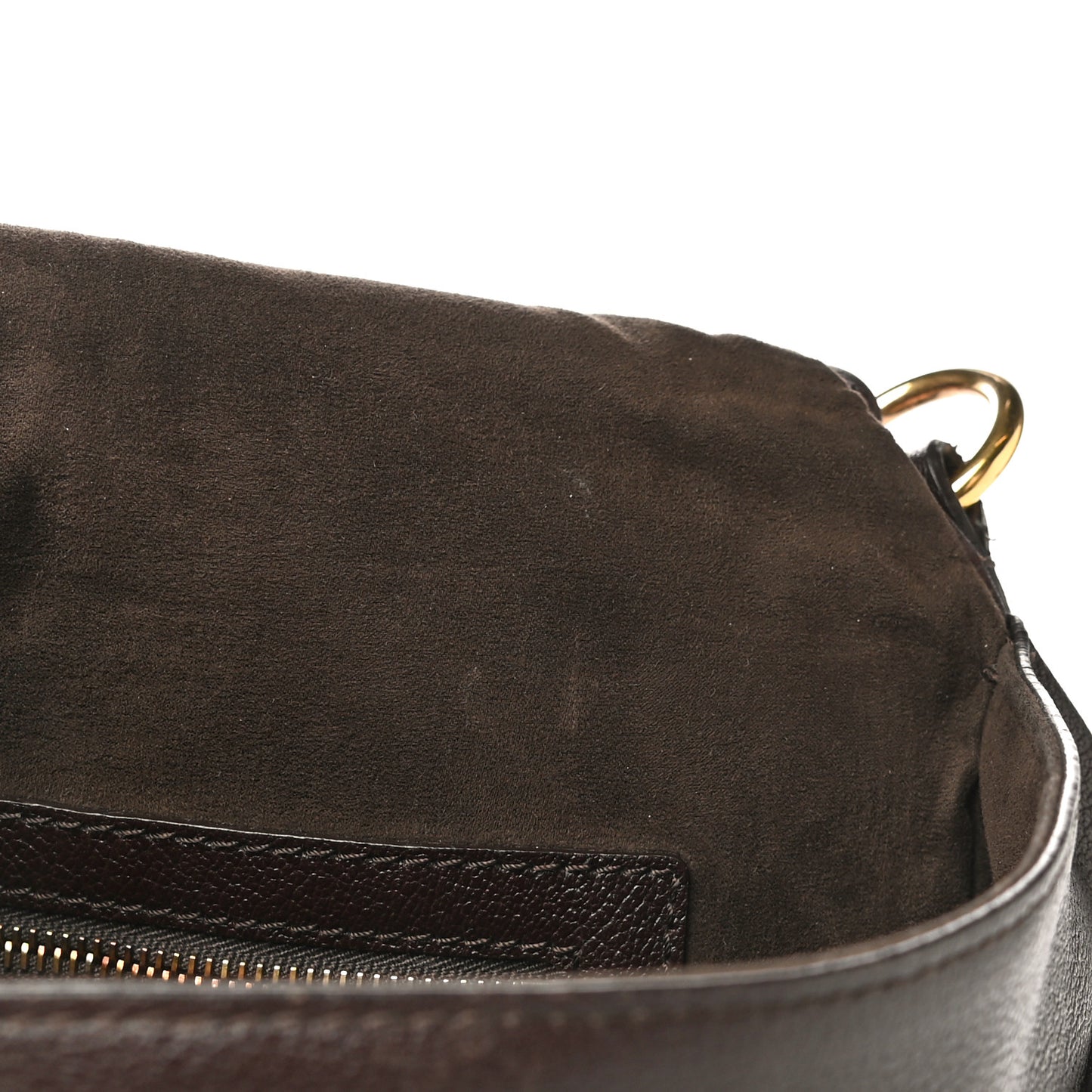 Pebbled Calfskin Large Jennifer Dark Brown