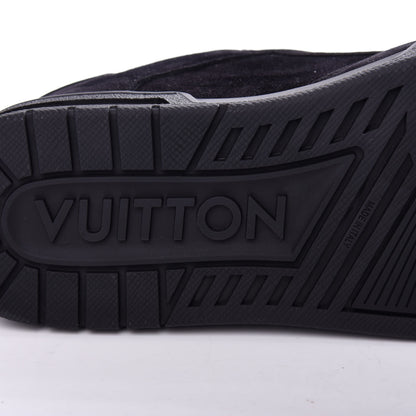 Louis Vuitton Suede Uniform Sneakers 7.5 Black 9 of 10
