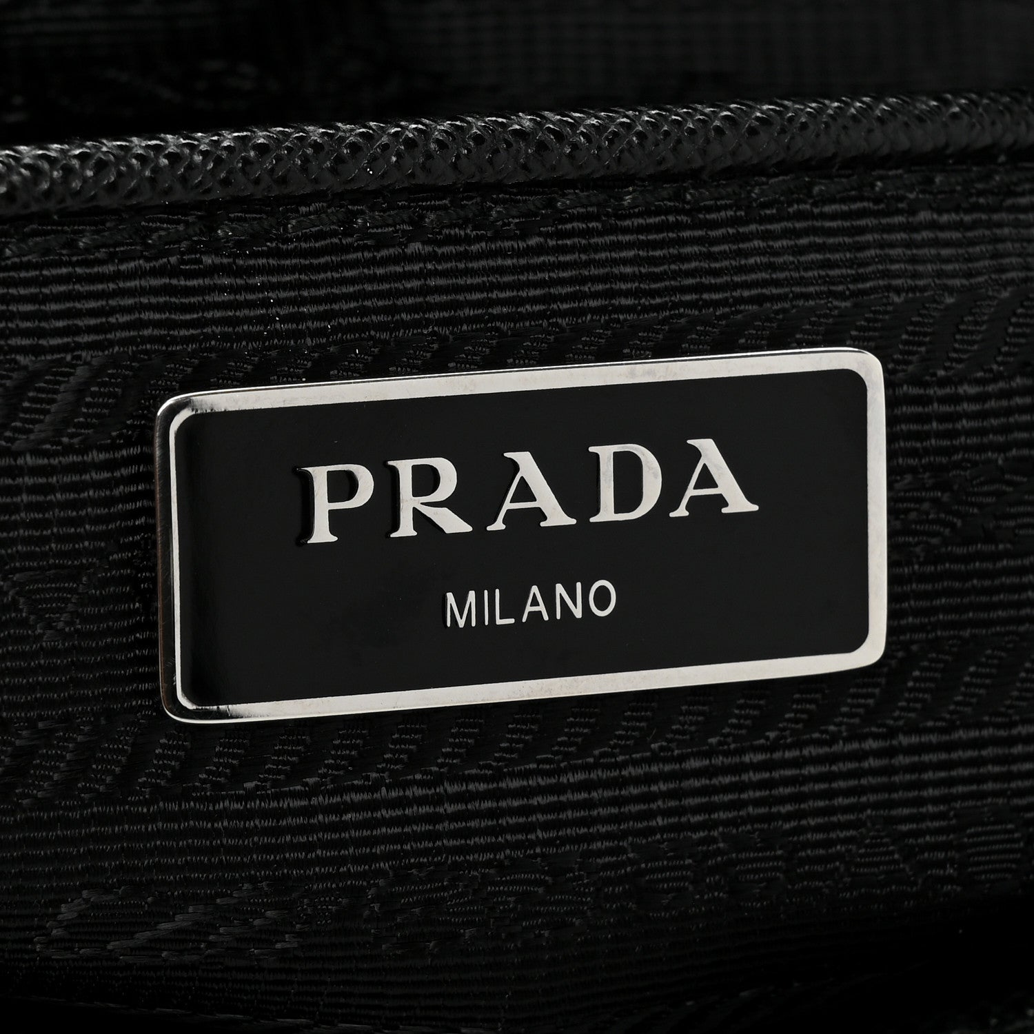 Prada Tessuto Nylon Saffiano Vela Messenger Bag Black 7 of 11