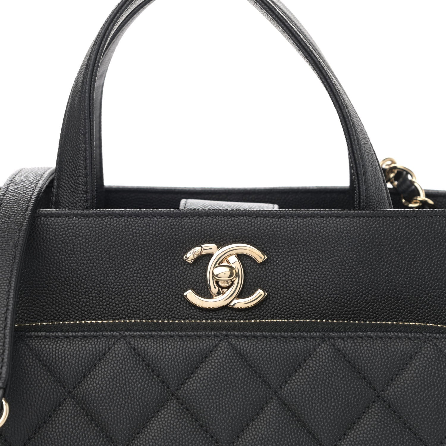 Chanel Caviar Quilted Small Business Affinity Shopping Bag Black 8 of 8