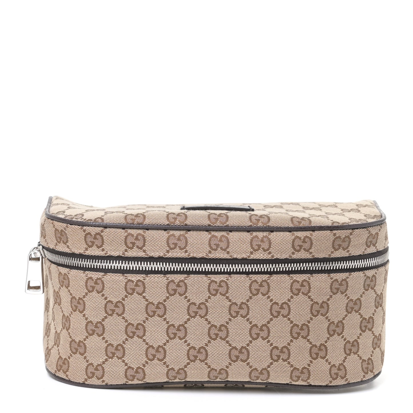 Monogram Dollar Calfskin Waist Pouch Beige Ebony Testa di Moro Marrone Scuro