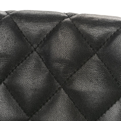 Chanel Lambskin Quilted Jumbo Single Flap Black 10 of 11