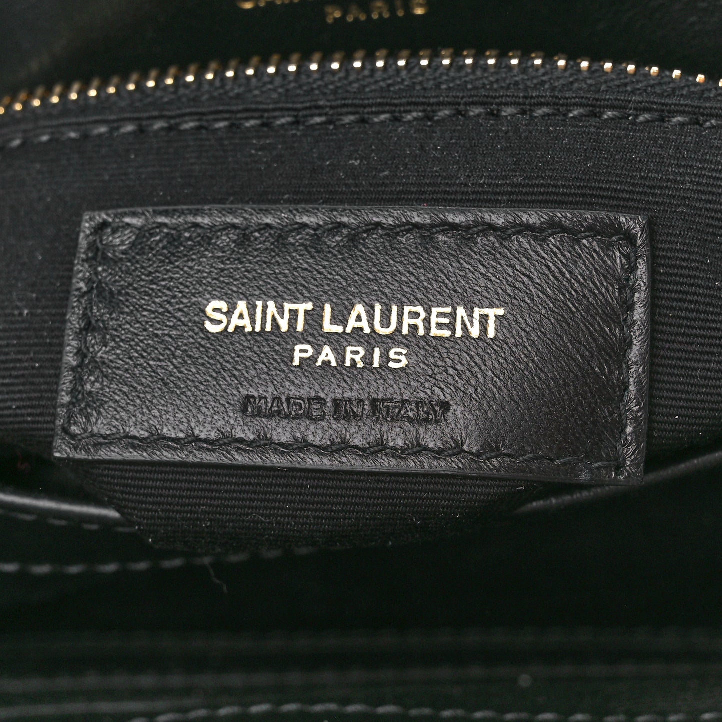 Calfskin Y Quilted Monogram Toy Loulou Crossbody Bag Black