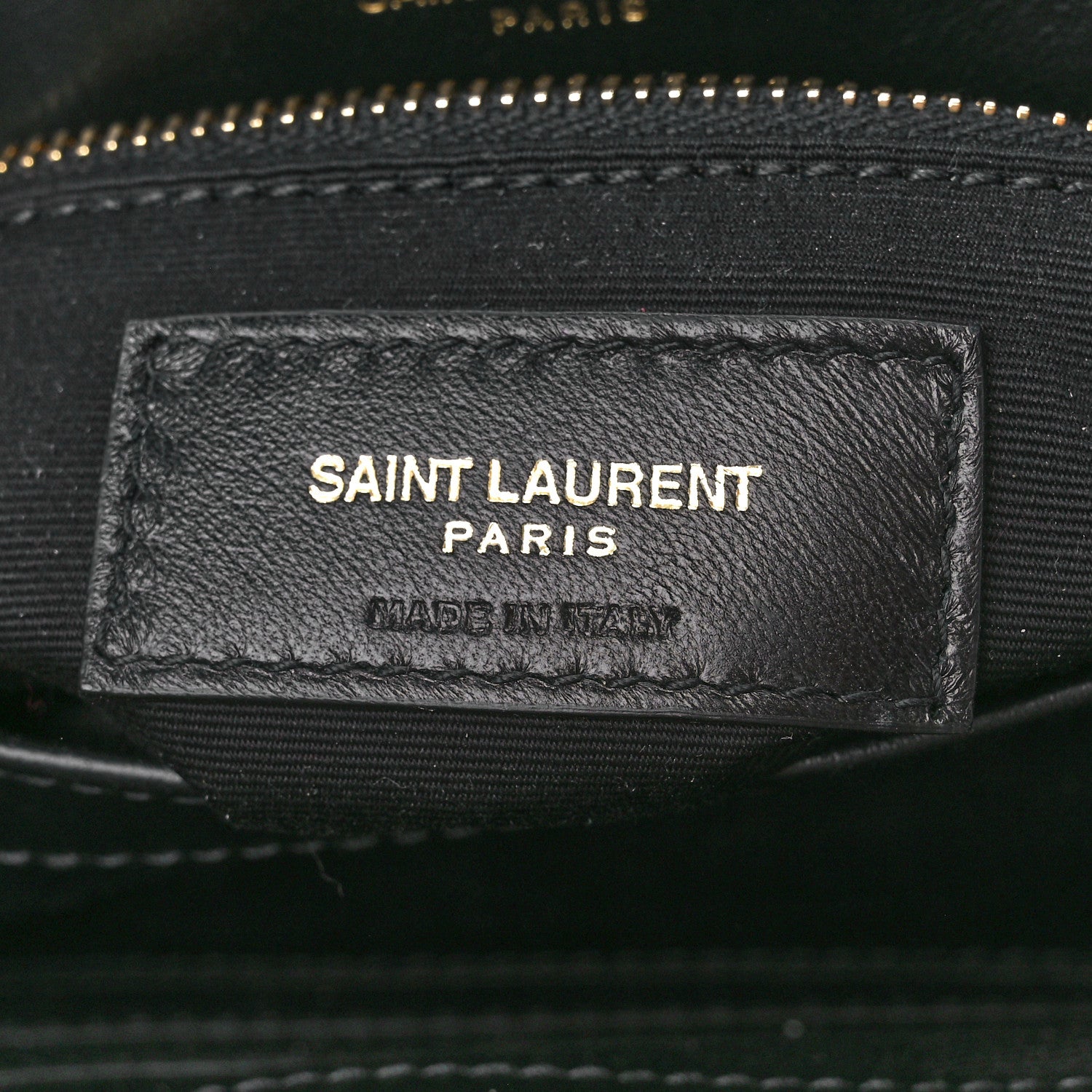 Saint Laurent Calfskin Y Quilted Monogram Toy Loulou Crossbody Bag Black 7 of 12