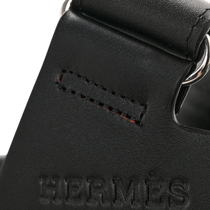 Hermes Calfskin Womens Chypre Sandals 37 Black 11 of 14