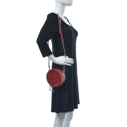 Chanel Glazed Calfskin Round As Earth Evening Bag Rouge 2 of 9