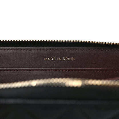 Chanel Caviar Quilted Large Gusset Zip Around Wallet Black 7 of 10